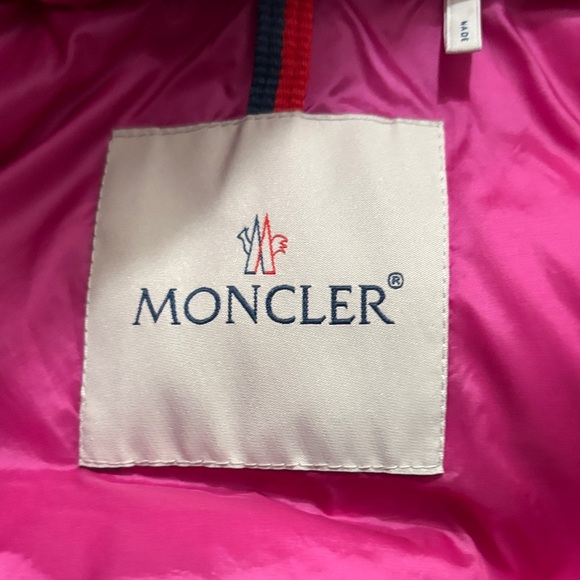 Moncler ATLANTIQUE GUIBOTTO Fuchsia Puffer Jacket 12-18 months - Picture 4 of 17